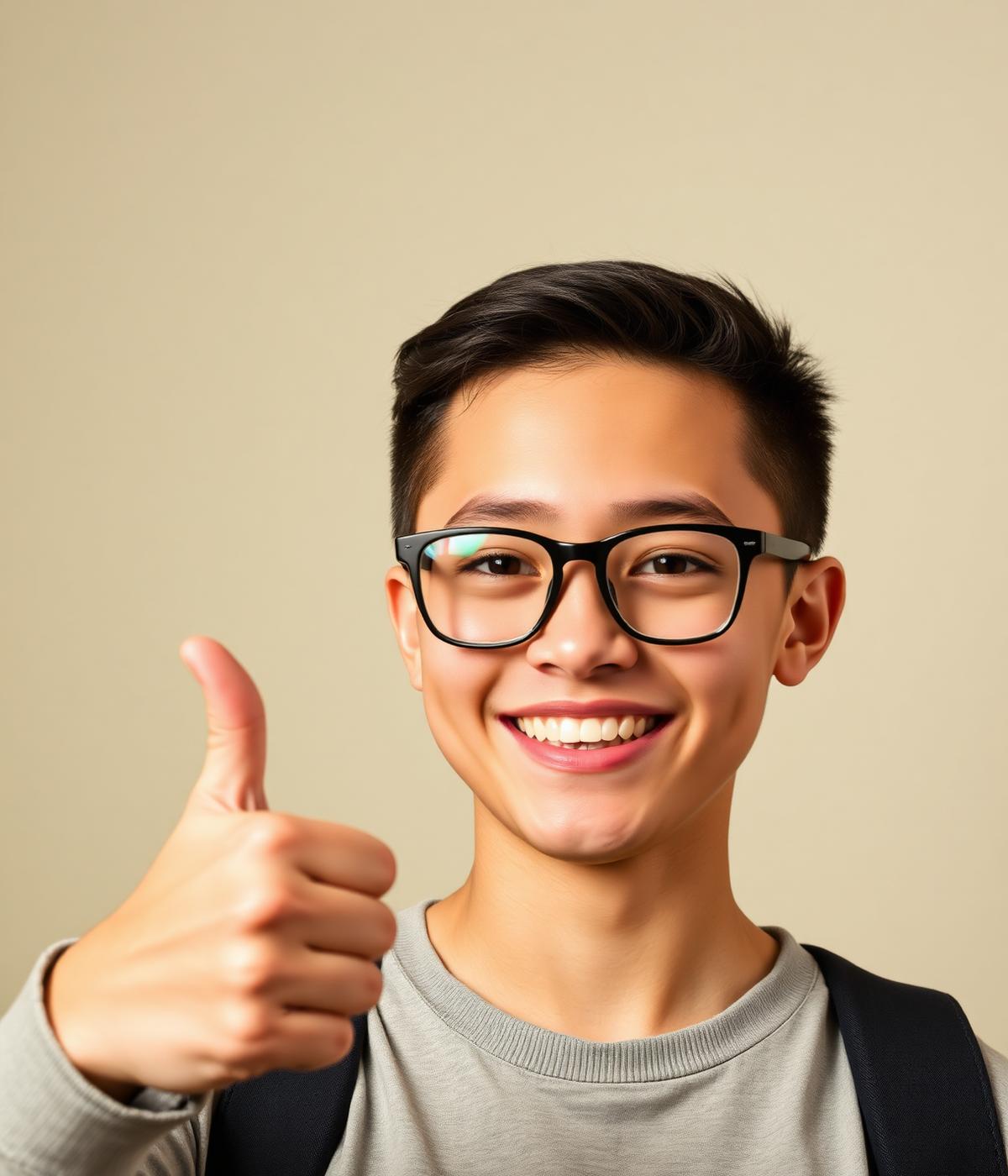 A confident young student